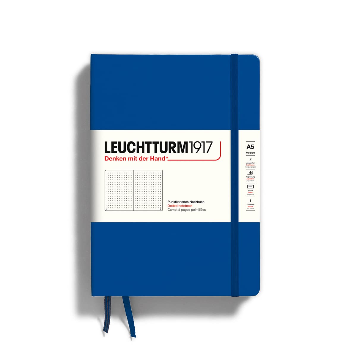

Leuchtturm Dot Royal 344747 Notebook, A5, Grid, Blue,