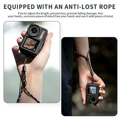 Funda protectora de silicona para cámara deportiva DJI Action 4/3, protección total resistente a arañazos, color negro