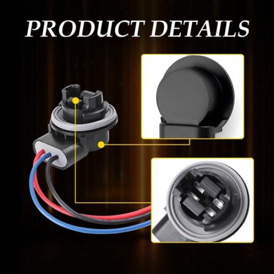Wire Pigtail Female 7440 2X Turn Harness Signal Light Bulb Socket Connector Plug