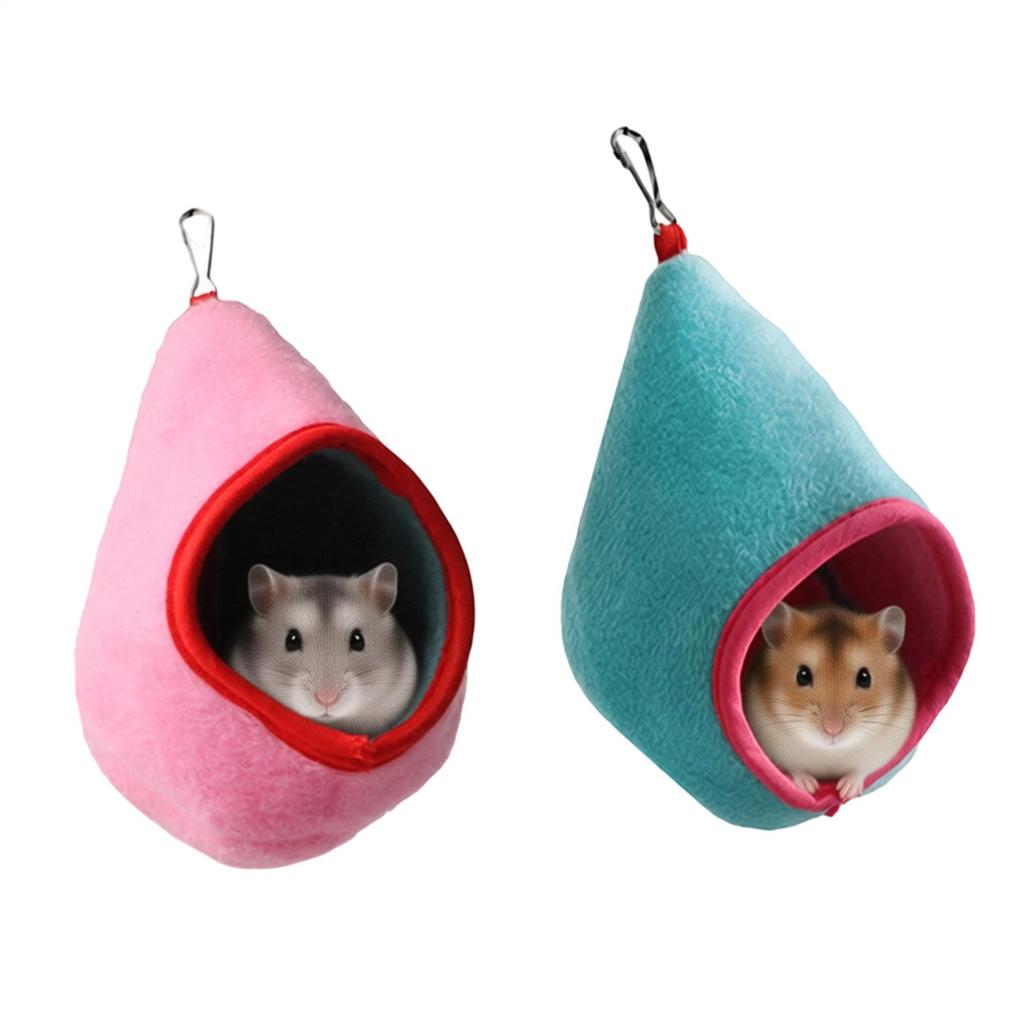 Hangable Hamster Hammock Cage Accessory Small Pet Squirrel Hammock For Enrichment Relaxing Sleeping Indoor Outdoor Tiny Pet
