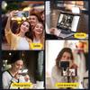3 Modes LED Fill Light 800/1000mAh Clip Ring Flash Light LED Selfie Light  Mobile Photography