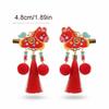 Cartoon Traditioneller Chinesischer Haarspange Schleife Pferd Quaste Haarspange 2026 Jahr des Pferdes Haarkugel Neujahrs Haaraccessoire