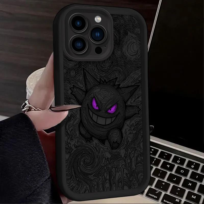 P-Pokemon Gengar Cool Phone Case For iPhone 17 Air 16 16E 15 14 13 12 11 Pro Max X XS X S Max XR SE 2020 SE4 7 8 Silicone Cover