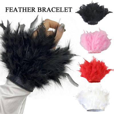 Feather Cuff For Women Feather Cuffs For Wrist Elegant Feather Cuffs Nail With Photo Bracelet F H5W8