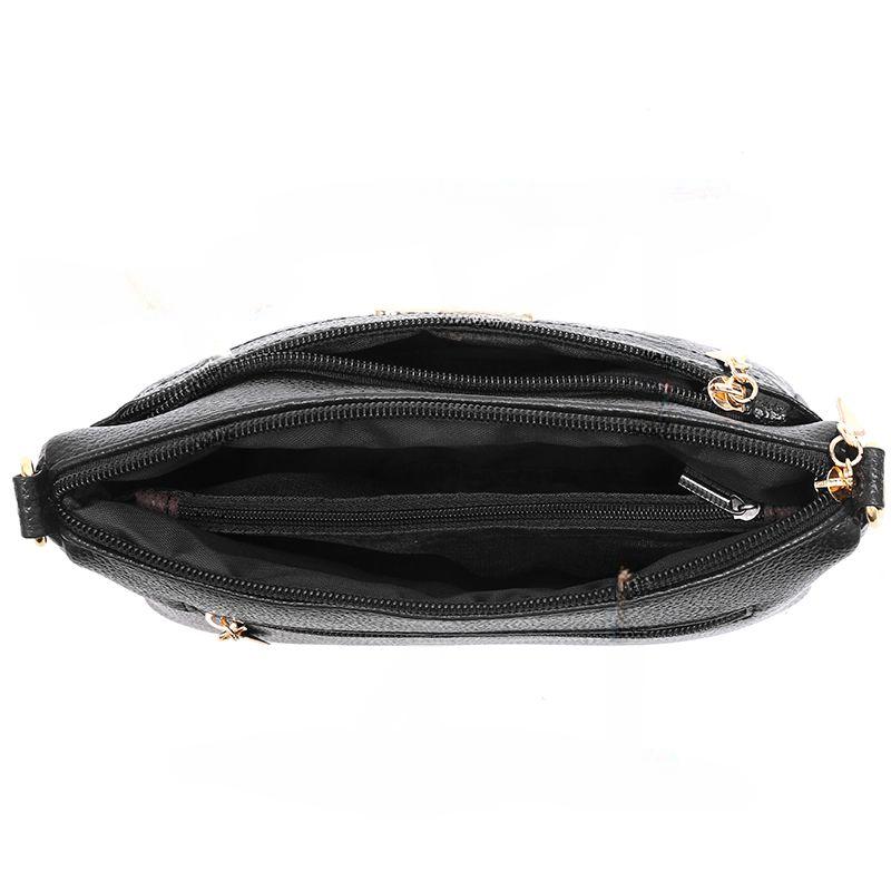 Damentaschen Mode Mittleres Alter Mutter Paket Mehrschichtige Große Kapazität Einzelne Umhängetasche Koreanische Version Der Umhängetasche Kleine Quadratische Tasche