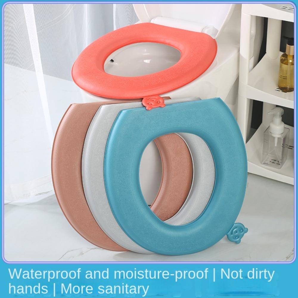 Universal Toilet Seat Cover Waterproof Toilet Mat Pad Toilet Cover Cushion  Four Seasons