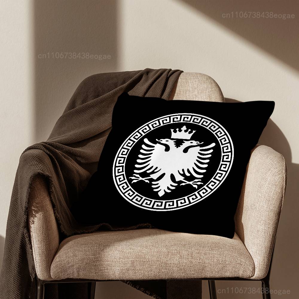 Cool A-Albania Flag  Throw Pillow Case For 45*45cm,55*55cm,30*30cm For Home Bedroom Decoration And Protector