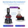 Pair H7 RGB LED Headlight H1 APP Bluetooth-Compatible Control H3 H4 H8 H11 Multi Colors LED Bulbs 9005 9006 for Camry Ford BMW