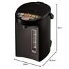 Zojirushi Electric Pot 3.0 Liter Yuyu Energy Saving High Grade 5 Temperature Settings Brown CV-GA30-TA