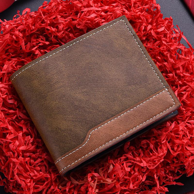 Men’s PU Leather Bifold Wallet Slim Card Holder Multi Card Slots Cash Pocket Business Wallet Vintage Minimalist Purse