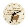 Finnish Lapphund, Finnish Lapponian Dog - Clock with Dog, Wooden Clock with Engraving, Personalised Clock by