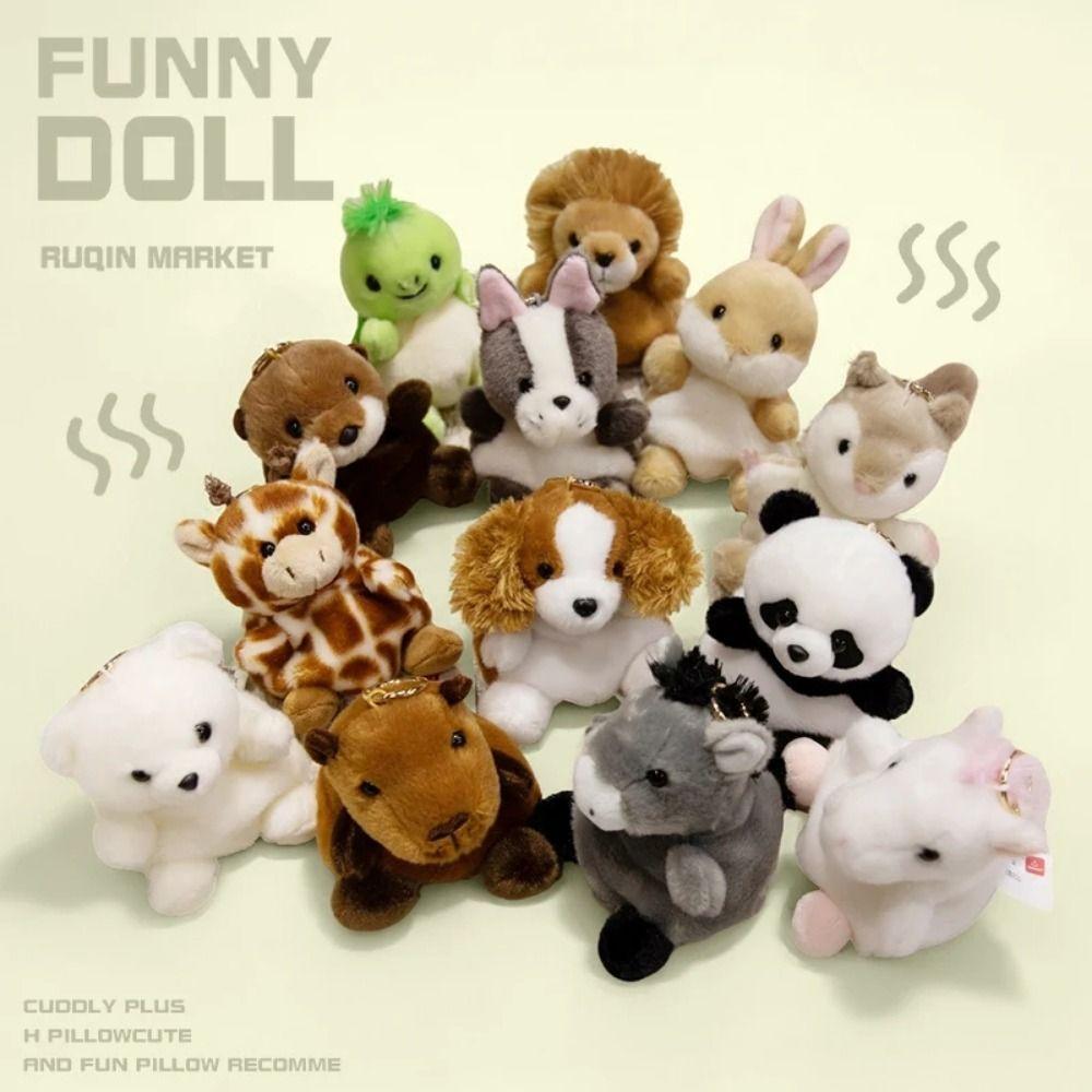 Stuffed Animals Turtle Plush Pendant Cute Pet Series Horse Plush Keyring  Kids Toy