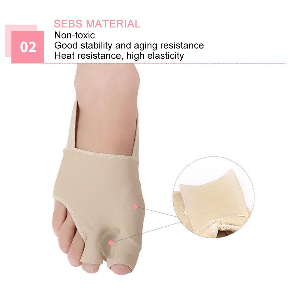Hallux Valgus Bunion Corrector Elastic Skin Friendly Toe Separator Correction Tool(L(40 45) )