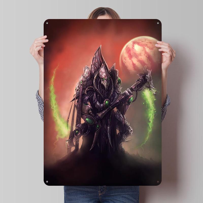 SStarCraft Tinplate Posters Customizable Wall Art Retro Vintage Metal Tin Signs for Decoration Home Decor Items House Interior