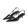 Fashion Women Pointed Toe Heels Shoes Sandals Dress Party Fashion Summer Slippers New Walking Flip Flops Pumps Mujer Zapatos Slides