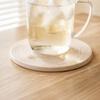6Pcs Round Round Coasters White Table Coasters Quick Dry Woven Coasters  Coffee Bar