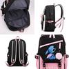 Fashionable Color Blocked Stitch Pattern Student Large Capacity Backpack For Travel And School Use