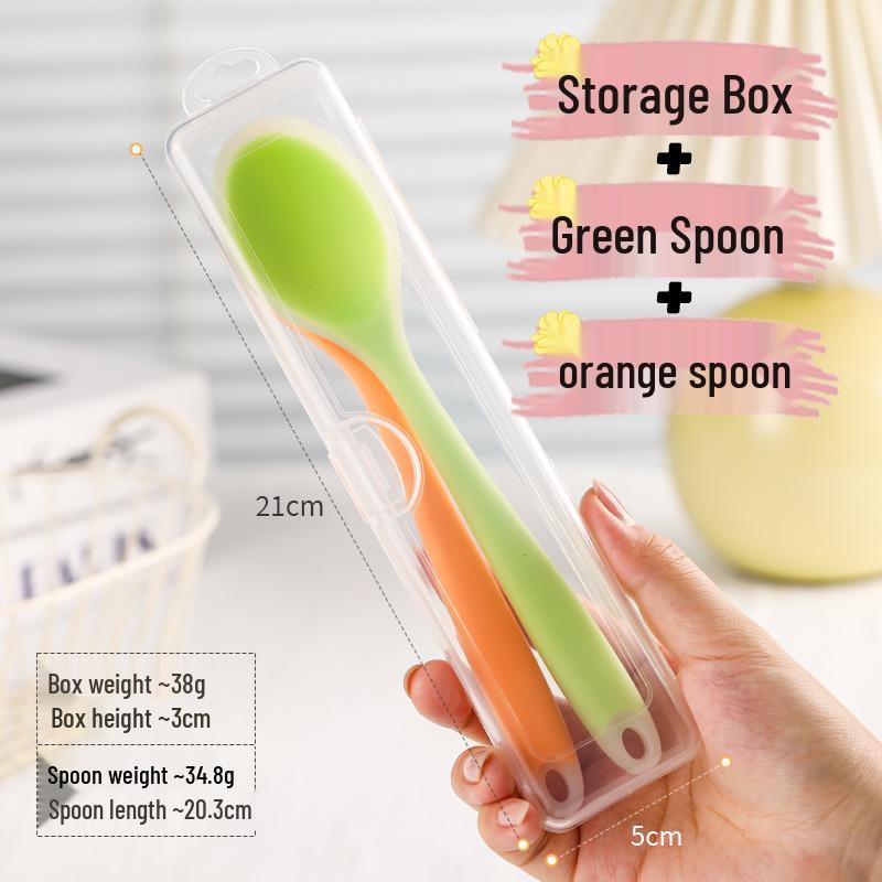 Food-Grade Silicone Spoon for Soup, Jam, and Stirring - Kid-Friendly