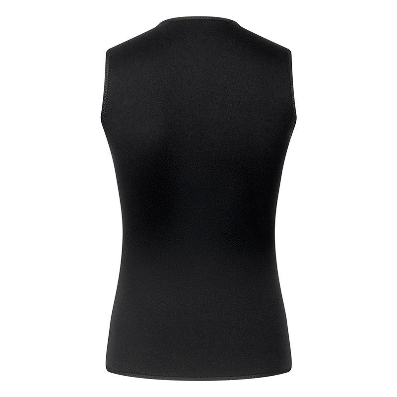 Top de neopreno sin mangas con forro polar de 3 mm unisex para natación en aguas frías, surf y snorkel.