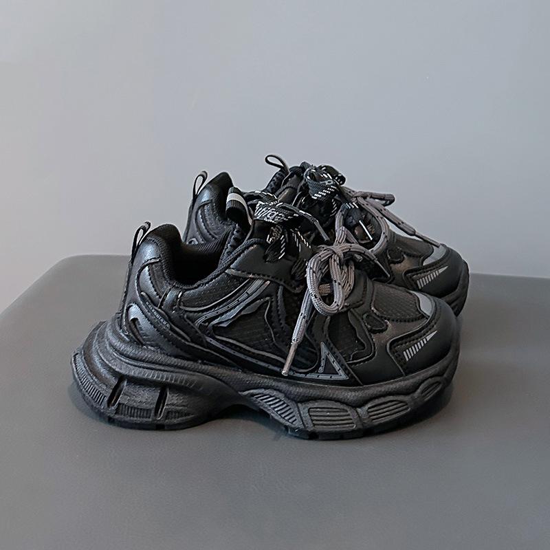 Children's Sports Shoes 2025 Autumn and Winter New Boys' Running Shoes Fashion Girls' Dad Shoes Velvet Two Cotton Casual Shoes