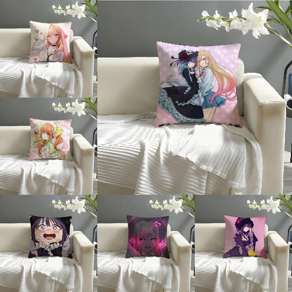 My dress up darling Movie Sticky Pillow Case Natural Linen Organic Fabric DoubleSided Printing Sofa Home Decor Cushion Cover