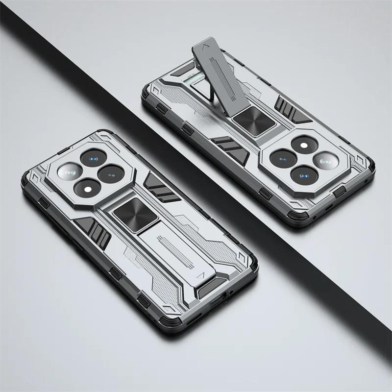 For Xiaomi Redmi Note 14 Pro Plus 5G Case Shockproof Armor Case for Redmi Note 14 Pro 4G 5G Car Magnetic Holder Back Cover