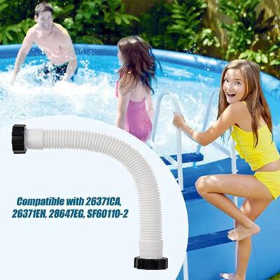 Manguera para bomba de piscina, duradera, ligera, fácil instalación, manguera de repuesto para bomba de filtro de arena para piscina sobre el suelo