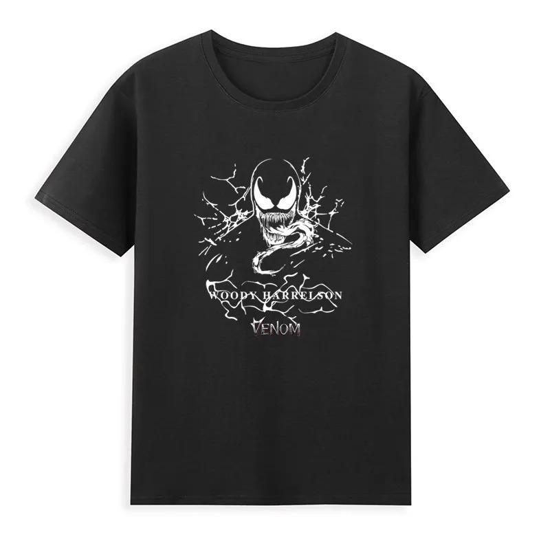 2026 Venom Marvel Peripherieartikel Bedrucktes Kinder-T-Shirt Rundhals Reine Baumwolle Familienkleidung für Eltern und Kinder