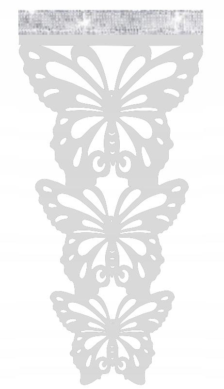 OPENWORK modern decoration screen BUTTERFLIES spring GLAMOUR white colors 90 LARGE