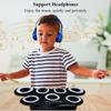 Electric Drum Set, 7-Pad Electronic Drum Set with ,Roll-up Drum Practice Pad, Great Holiday Xmas Birthday Gift for Kids