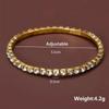 New Fashion Crystal Women's Bracelet Bangle Chains Crystal Gold Color Elastic Bracelets Hand Jewelry Wedding Accessories