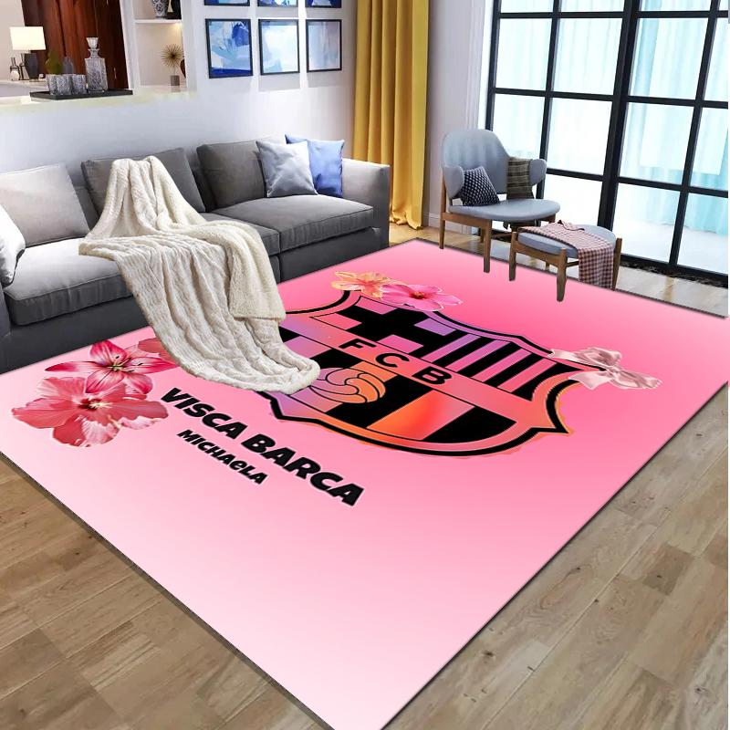 football club FC Pattern Rug, Indoor/Outdoor Mat, for Picnic, Gameroom, Bedroom, Office, Living Room, Home Decor Carpet, Birthday Gift