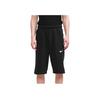 Nike Cotton Mid-Rise Elastic Waist Sport Shorts Men Bottoms Black CZ7398-010