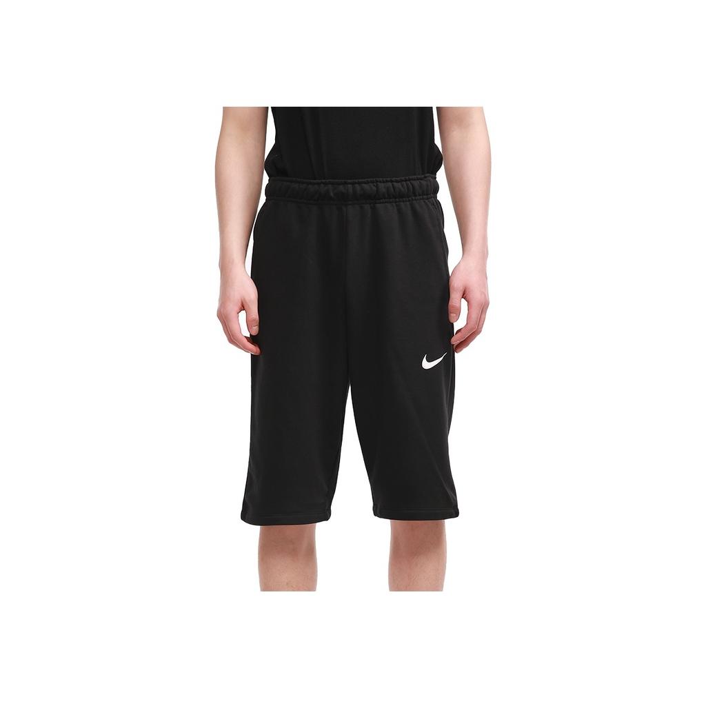 Nike Cotton Mid-Rise Elastic Waist Sport Shorts Men Bottoms Black CZ7398-010