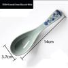 Imitation Porcelain Melamine Chinese-Style Drop-Resistant White Spoons for Hotel and Restaurant Use, Seasoning & Soup Serving