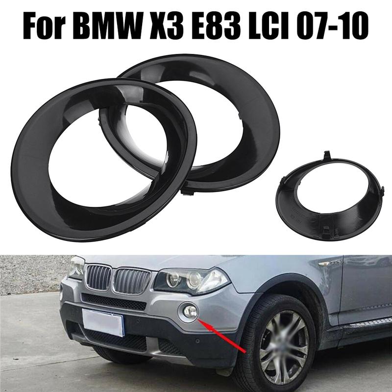 1/2pcs Fog Light Cover Trim Front Left + Right Fit For BMW X3 E83 LCI 2007-2010 51113423789 51113423790