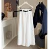 Tencel Jeans Women's White Spring and Autumn New High Waist Temperament Skinny Wide Leg Casual Pants Women