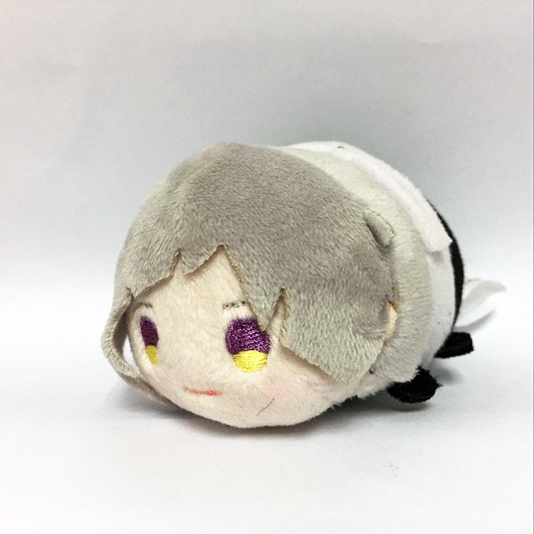 Bungou Stray Dogs Chibi Plush Keychain Atsushi Dazai Kunikida Cute Stuffed Doll Pendant Gift Toy