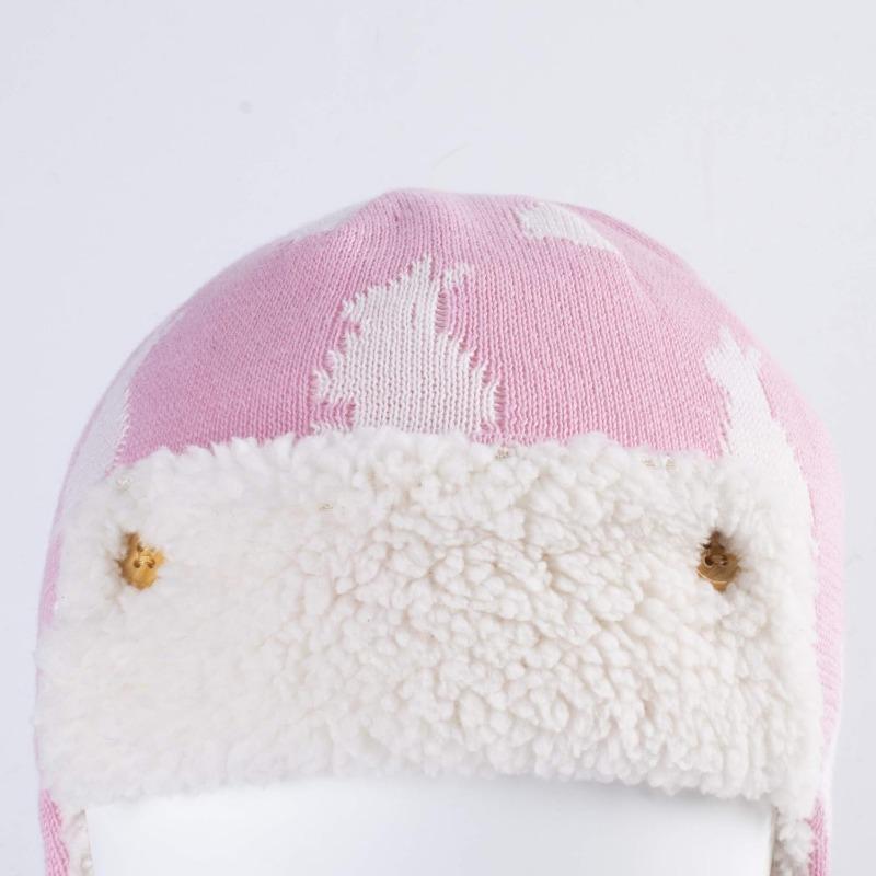 Gajaous Baby Boys Girls Winter Animals Earflap Beanie Hat Kids Infant Dinosaur Fox Pattern Fleece Lining Warm Hat