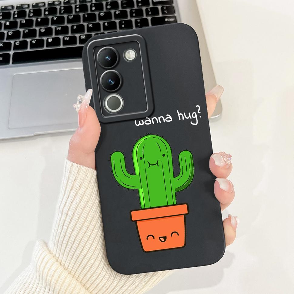 For Vivo Y200 Casing V2307 Stylish Sunflower Cartoon Girls Cover Case For Vivo Y 200 V29E V 29E Y200 5G Soft Fundas Capa 6.67"