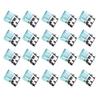 Transparent Metal Push Clips with Storage Case Multi-Purpose Binder Clip for Pants Hem Book Documents Reusable Colorful Paper Clamp for Office School