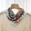 The New Silk Square Scarf Is Classic, Elegant and Fashionable for Commuting. Wear It Well with the Silk Square Scarf.
