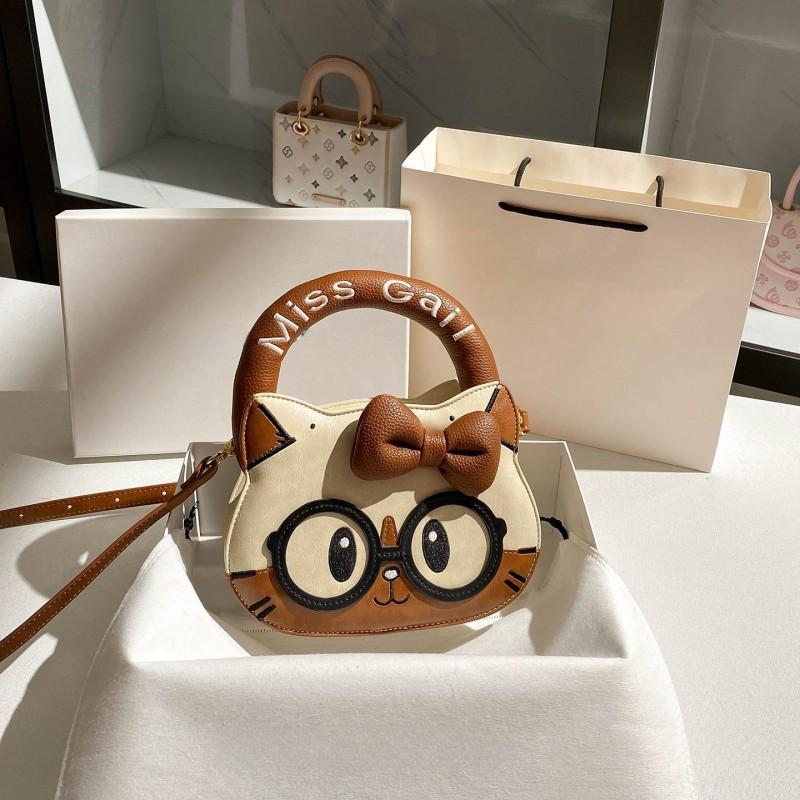 

Cartoon Fashion Cute Cat Tote Bag Women s All-matching One-shoulder Cross-body