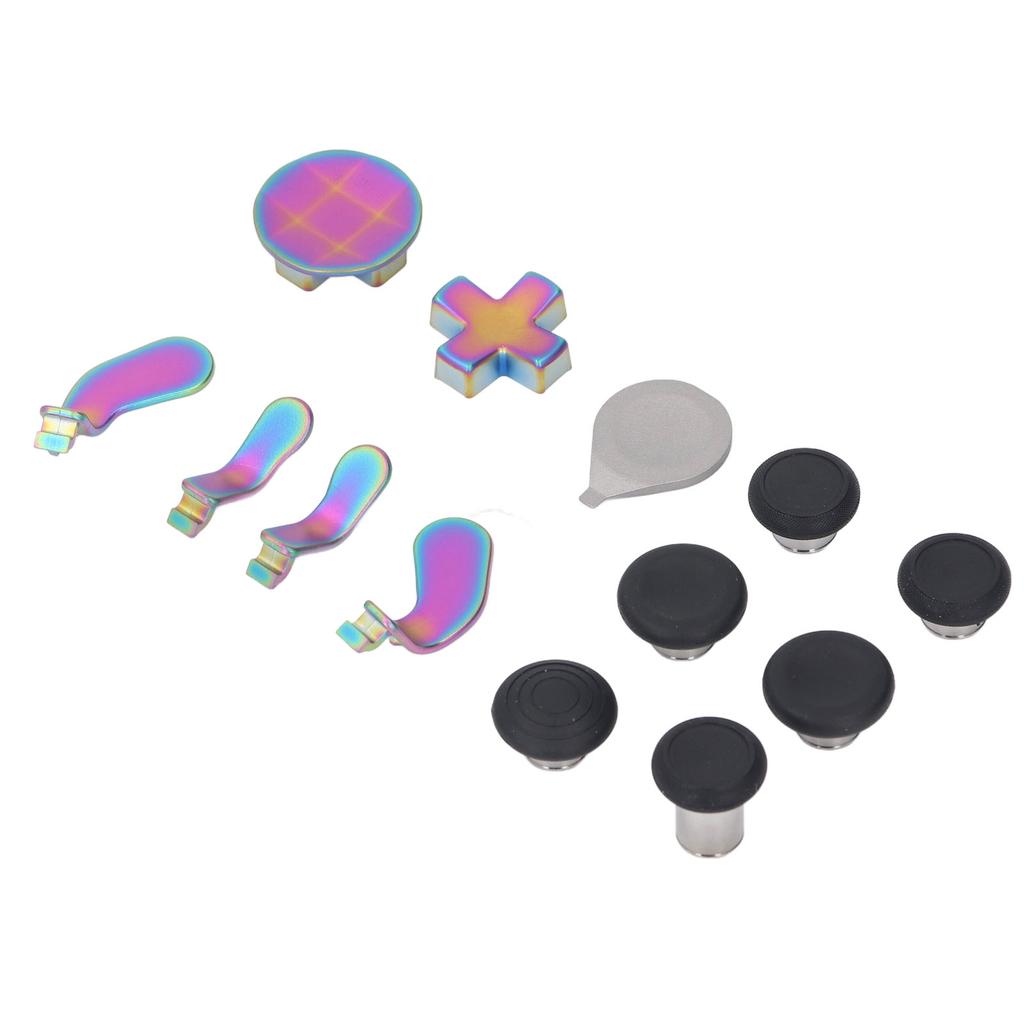Controller Thumbsticks Set Stainless Steel Rubber D Pads Paddle Controller Accessories for Elite
