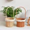 Handcrafted Anti-Rattan Flower Basket - Perfect for Fresh Flowers, Succulents, or Gifts.