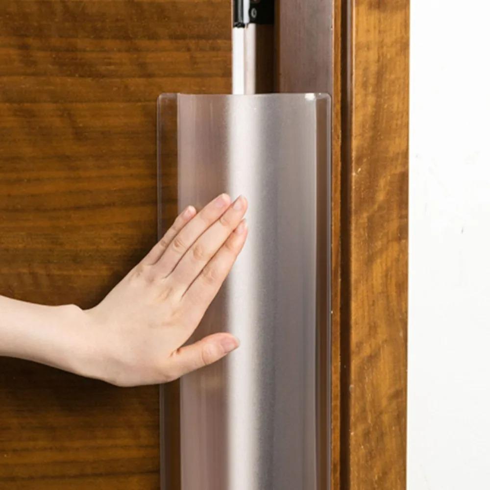 1PC 1.2mx10cm/17cm Door Hinge Guard Proof Finger Pinch Guard Safety Door Guard For Home Clear Safety Door Hinge Protector Cover