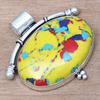 Pendant Mosaic Jasper Gemstone Handmade Gift For Her Silver Jewelry 1.5"