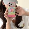 Ins-Style Colorful Stripe Mushroom Magnetic Case for iPhone 17 Pro Max, Apple Models 14-16, Girls