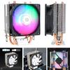 90mm CPU Air Cooler with 2 Heat Pipes Quiet Rainbow RGB Cooling Fan 3PIN Silent RGB Fan for Intel 1150/1151/1155/1156/1200 AMD