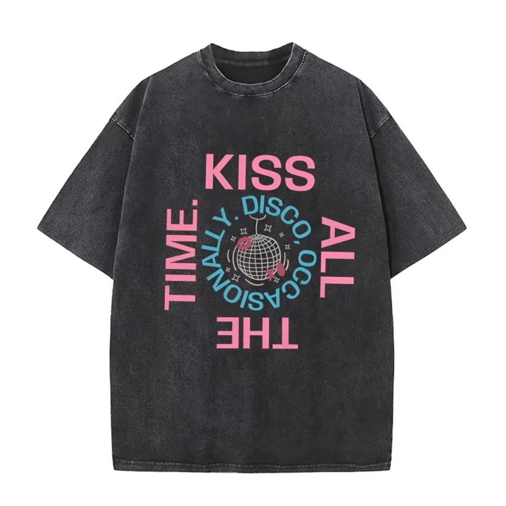 Harry Styles Together Tour 2026 Vintage Washed T-Shirt Men Women Pop Music Fashion Oversized Cotton Casual Streetwear